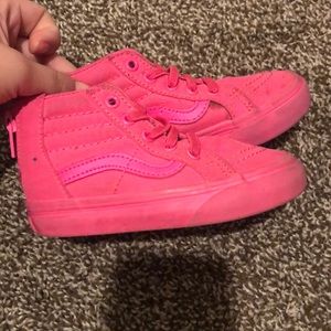 Pink hi top vans